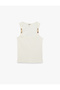 X Şahika Ercümen - Slim Fit Sleeveless U-Neck Beaded Detailed Top - 5