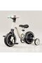 3-in-1 Convertible Kids Smart Tricycle Bicycle Balance Bike for Toddlers with Light, Music and Foldable Training Wheels