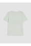 Original Oval Collar Printed Women's T-Shirt - 7