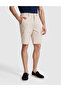 Beige Slim Fit Woven Shorts 50321831-Vr011 - 4