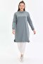 Basic Comfortable Fit Long Women's Tunic - 4