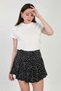 Women's Crew Neck T-Shirt with Side Slits - Ecru - 5