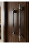 Sliding Door Cabinet Pull Steel Door Wooden Wardrobe Handle - Smoked - 6