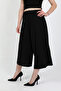 Liva Elastic Waist Draped Wide Cut Skirt Trousers Tns-4404 - 9