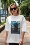 For Dog Lovers 3 Front Dog Prints White Oversize T-Shirt 100% Cotton Unisex Dog Lover Premium Design - 5