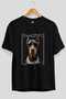 For Dog Lovers 12 Front Dog Prints Black Oversize T-Shirt 100% Cotton Unisex Dog Lover Premium Design