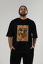 For Dog Lovers 31 Front Dog Print Black Oversize T-Shirt 100% Cotton Unisex Dog Lover Premium Design - 6