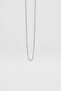 Unisex Thin Cuban Steel Chain Necklace Silver