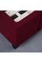 OLYMPIA BASE VELVET MAROON 160X200 CM - 4