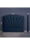 URANUS HEADBOARD CHANEL NAVY BLUE L-160 : H-125 CM - 5