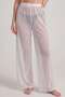 Women's White Tulle Pants Pareo - 2