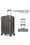 4 Piece ABS Luggage Set 13/20/24/28 Inch Includes Cosmetic Bag, Hard Shell Suitcase with TSA Lock & 360° Spinner Wheels, Lightweight Travel Set for Women Men - 3