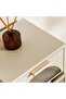 Cooper Display Cabinet With 3 Drawer Metal - Cream - 3