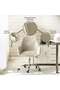 Cara Office Medium Back Chair Fabric - Grey & Chrome - 8