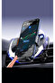 Mr. Smart Wireless Car Phone Holder, Magnetic, Air Vent Mount, 360° Rotation, with USB-C Cable - 3