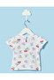 Infant Girls White Printed T-Shirt - 4
