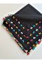 Black Handcrafted Needlework Embroidery/Needlework/Needlework Yemeni/Handcrafted Cheesecloth/Hand Knitted