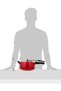 5Liters Contura Cermaic Coated Aluminium Pressure Cooker With Stainless Steel Lid, Red(CTR50), Red Red - 3
