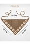 Women's Knitwear Hair Bandana Bohemian Summer and Beach Fashion Cream Floral Motif - 5