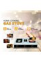3 Burner LPG Gas Stove with Manual Ignition, Stainless Steel Body for Home Kitchen - 3