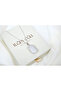 Kol309 Silver Necklace with Stone Capsule Cover