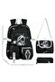 Korean Style Patterned Children's Primary School Backpack, Thermal Lunch Bag, and Pencil Case
