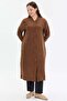 Hakim Collar Stripe Buttoned Long Shirt - 3