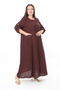 Women's Woven Whiscone Large Size Dress - 5