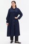 Hakim Collar Draped Long Women's Shirt