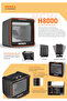 HENEX H8000 1D/2D قارئ الباركود المكتبي عبر USB - 2