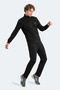 طقم بدلة رياضية للرجال من BOOST GEAR بياقة عالية وجيوب وسحاب باللون الأسود - 8