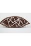 Coffee Geometric Patterned Decorative Throw Pillow Cover Chenille Modern Design - 5