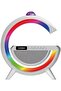 Google Speaker G2388A Bluetooth Speaker with Wireless Charger, RGB Disco Light Table Lamp, LED Night Light, Built-in Speaker & Smart Bedside Lamp for Bedroom, Living Room & Office