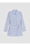 Lcw Everyday Blue Striped Women's Shirt Tunic