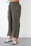 100% Cotton Muslin Shalwar Trousers Women's High Waist Oversize Relaxed Cut Black Summer Trousers with Pockets - 5