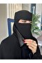 عدد5 نقابات وسط مطاط طويل مطبن حرير - 3