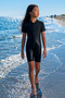 Seaflow Children's Unisex Half-Zip Swimsuit