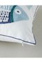 Marlin Throw Pillow Cover 45X45 cm Blue-Beige - 2