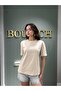 Basic %100 Pamuk T-Shirt Bej