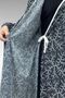 62014 Plus Size Patterned Prayer Dress - Black Branch Pattern - 3