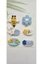 Hairless Baby Hair Clips 6-Piece Mixed Sets Hanmade Knitted Organic Baby Hair Accessories