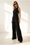 Women's Black Textured Top and Bottom Set Tkm-19000508 - 3