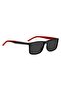 UV Protected Sunglasses Black Frame Grey Mirror Lens 58mm - HG-1337/S-807 - 3