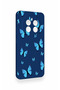 Realme 12 4g Compatible Blue Butterfly Pattern Silicone Case - 3
