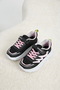 Children's Unisex Black Pink Comfortable Fit Breathable Velcro Sneaker