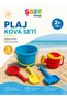 Şaze Shop 5 Piece Beach Bucket Set – Bucket, Water Bottle, Shovel, and Sand Toy Set with Sieve for Ages 2+ - 8
