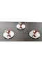 3 Pieces Small Elysia & Timeless Bowl Covers Suitable for 8.5 cm Mouth Diameter - Silver Cherry - 3