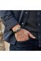 Wolf Claw Motif Steel Lock Black Leather Men's Bracelet 18391B8D7 Anti-Tarnish Anti-Allergy Daily Elegance - 2