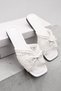 Women's Lace Detailed Bowknot Slippers. Outdoor and Home Slippers
