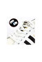 # Lace-Up White Color Magnetic Clip Elastic Practical Stylish Magnetic Shoelaces for Children - 3